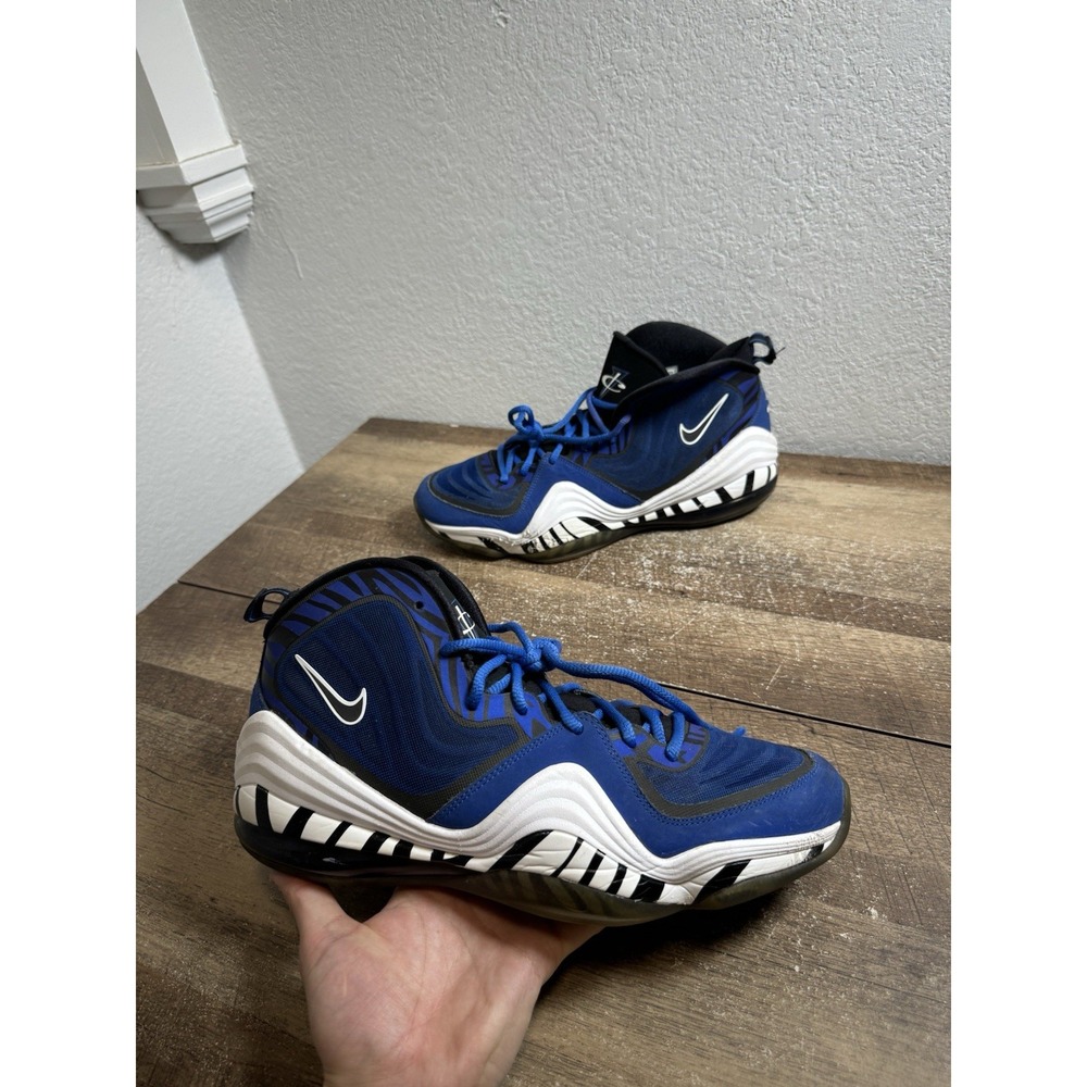 Nike Air Penny 5 Memphis Tigers Men's Size 12 Blue Basketball Shoes 537331-401